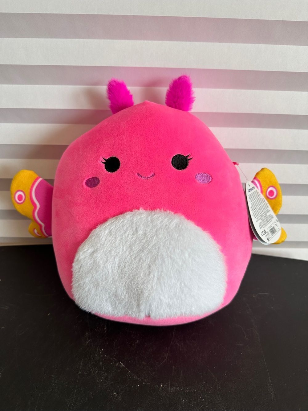 Squishmallow Pow The Moth Pink Butterfly Plush Stuffed Animal Toy Cute Bug